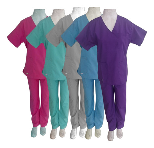 Ambo Medico Uniforme Sanitario Unisex Arciel Conjunto Celeste Arciel Liso S