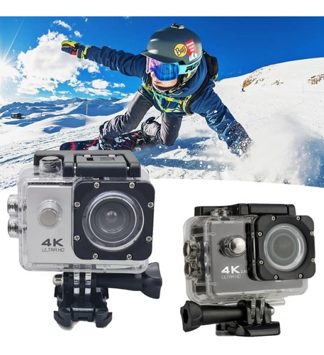 Cámara Digital Sports 4k Ultra Hd Tipo Gopro, Resiste Agua  