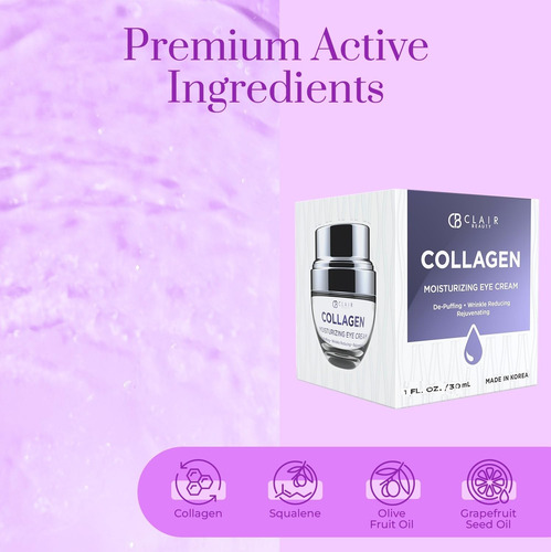 Creme Para Os Olhos Clear Beauty Korean Collagen 30ml Antien