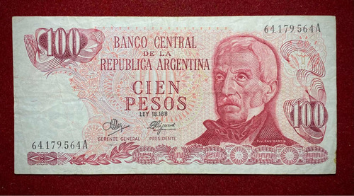 Billete 100 Pesos Ley Bottero 2386 