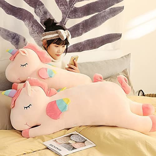 Unicornio Felpa Abrazando Almohada, Gran Unicornio Animal P