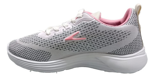 Zapatillas Mujer Deportivas Gris Y Rosa Ecxel 120g