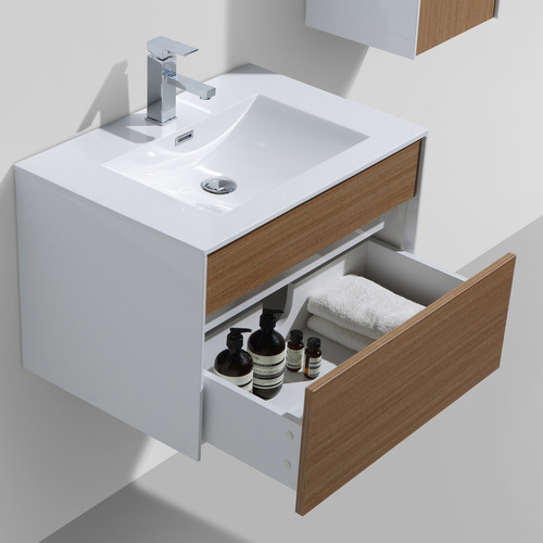 Mueble De Baño Sunset Con Lavamanos Café Teak 70x48x45cm