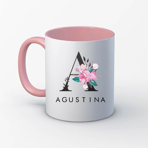 Taza Cerámica  Interior Color  Personalizada Logo Imagen