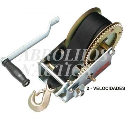 Guincho Manual 2000lbs Reboque Jet Lancha Barco E Cinta 8mts