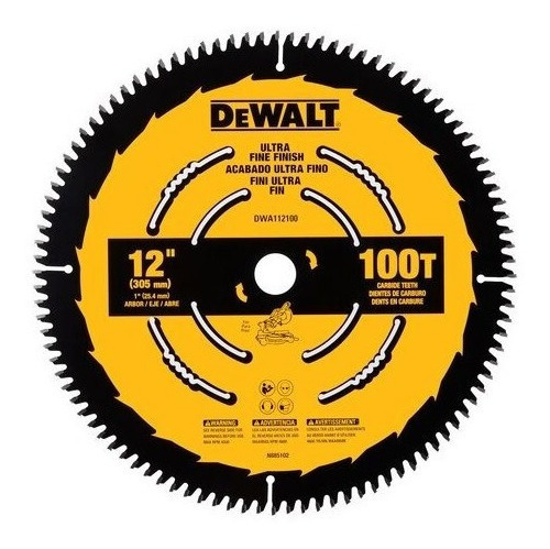 Disco Serra Circular 12 Pol 100 Dentes Dewalt Dwa112100