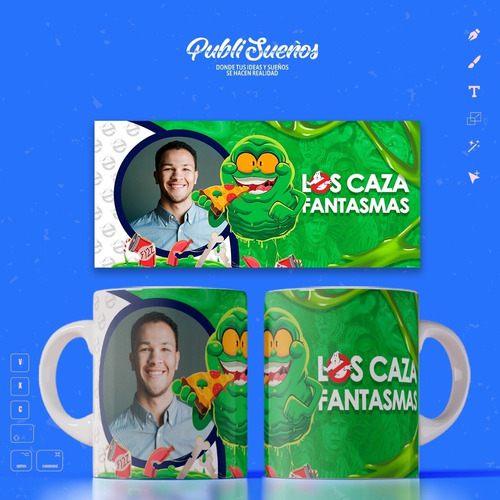 Plantillas Taza Los Caza Fantasma - Cod060