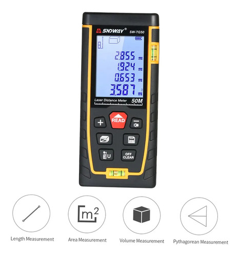 Medidor De Distancia Dsd Range Lcd Handheld Distance