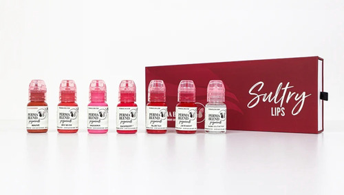 Sultry Lip Kit Pigmento Para Micropigmentación Labios-7pk Color Rojo