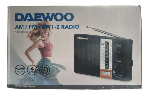 Radio Daewoo 4 Bandas Dwr12bk