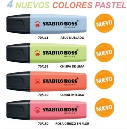 Los 4 Colores Nuevos 2020 De Resaltador Stabilo Boss Pastel