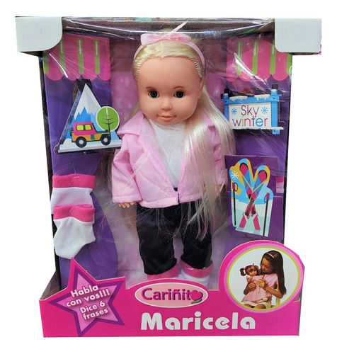 Muñeca Maricela Sky Nieve 6 Frases Cariñito ELG 0850