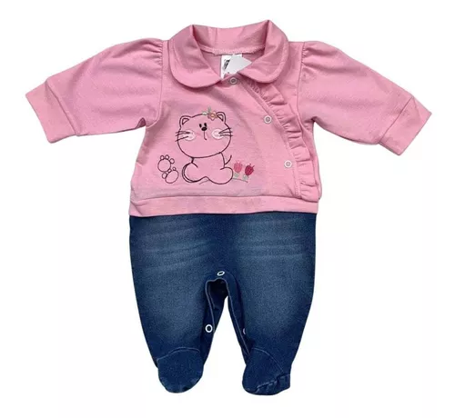 JARDINEIRA BEBE MENINA JEANS - Moda Bebê - Pequeno Charme - Loja de Roupas para  Bebês