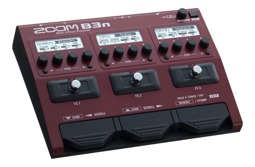 Imagen 2 de 3 de Pedal de efecto Zoom B3n bordó