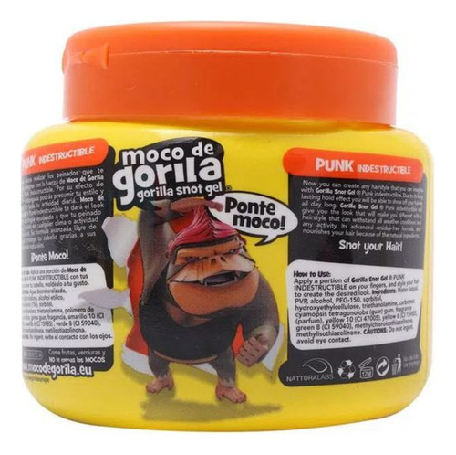 Gel Moco De Gorila Punk Frasco Con 270 G