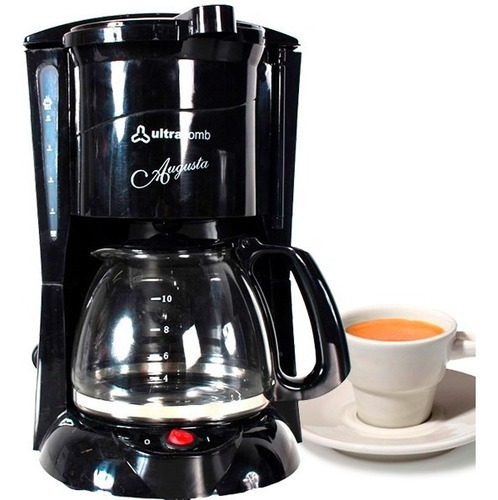 Cafetera Ultracomb Augusta CA-2208 semi automática negra de filtro 220V