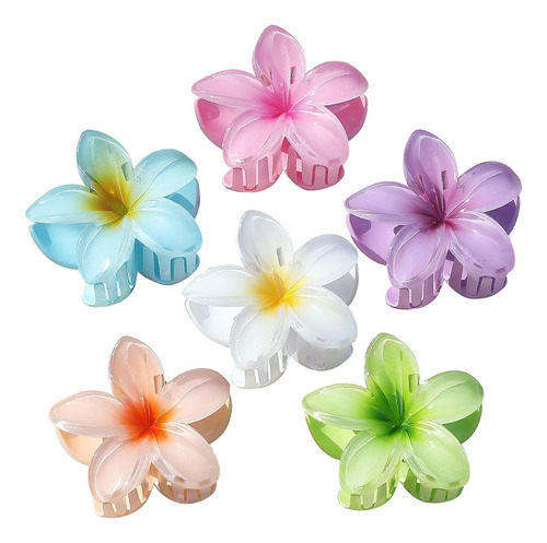 Pinza De Pelo Con Forma De Flor Colorida Para Mujer, Diseño