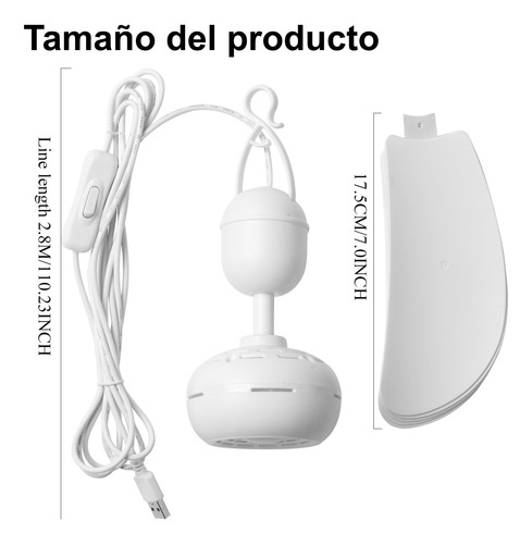 Ventilador Techo Con Alimentación Usb 5 Aspas Autocaravana