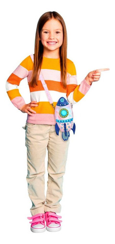 Bolsa Nautica Kids Cohete Azul Tornasol
