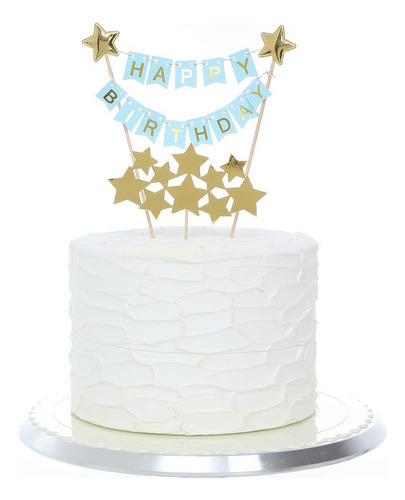 Cake Topper Banderines + Estrellas 