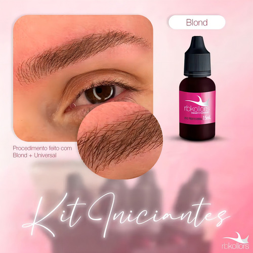 Kit Iniciantes Com 4 Pigmentos Orgânicos De 5ml Para Sobrancelhas Rbkollors Micropigmentação