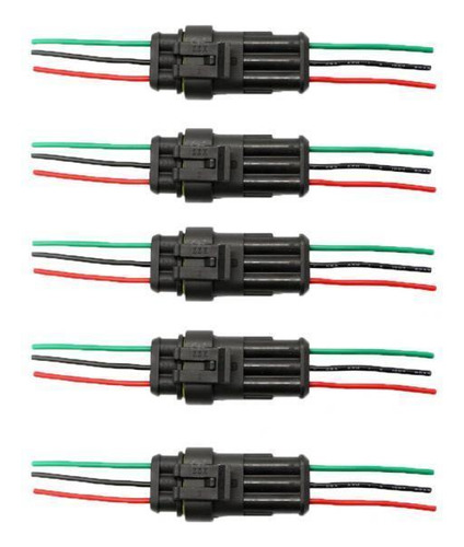 2 Awg Cobre 5 Kits Conector Eléctrico A Prueba De Agua De