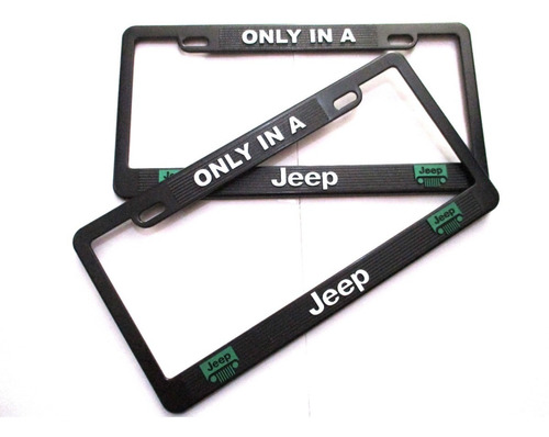 Marco Portaplacas Jeep Gladiator Compass Sahara 2 Pz Verde