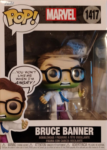 Funko Pop! Marvel #1417: Bruce Banner You Won't Like Me When (Usado)