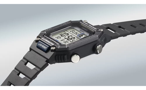 Reloj Casio Ws-b1000-1avcf Step Tracker-negro Negro Negro Gris