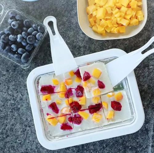 W Plato Plancha Para Hacer Rollos De Helado Nieve