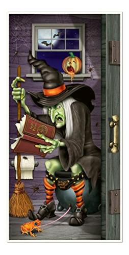 Beistle 00026 Witch Restroom Door Cover Party Accessory