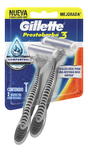 Gillette Maquina De Afeitar Prestobarba3 X 2 Un