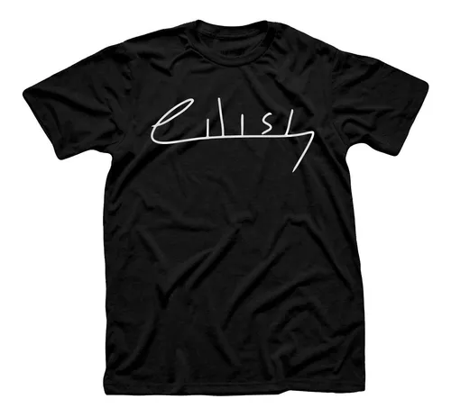 comprar Remera Algodón Unisex Billie Eilish Logo Firma Eilish