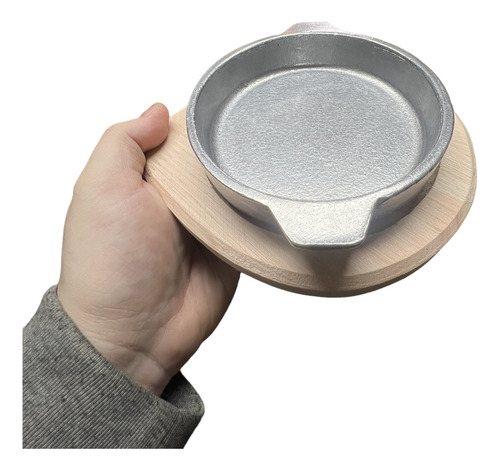 Provoletera Aluminio Fundido Con Base Madera Parrilla Horno