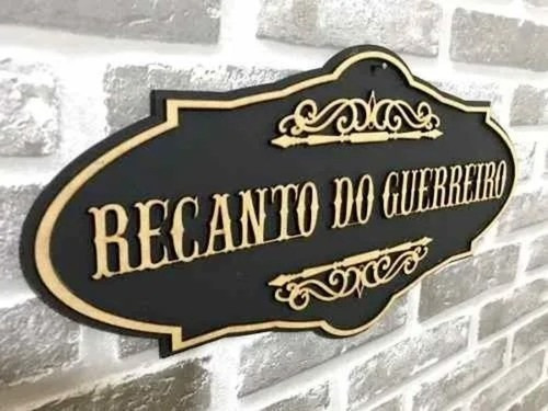 Quadro Decorativo Recanto Do Guerreiro Em Mdf - Promoção