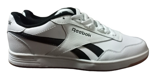 Tenis Blancos, Vivos Negro, Marca Reebok, Unisex . Talla 5, 