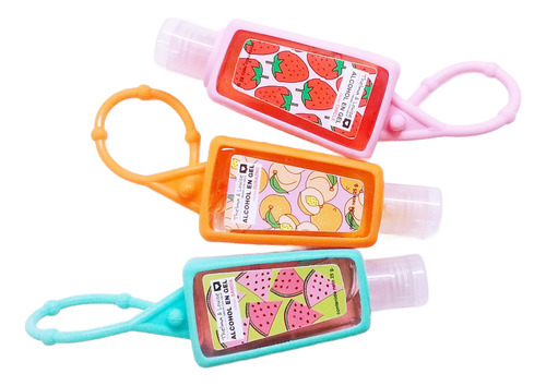Kit X3 Alcohol En Gel Holder Aroma Frutal Thelma Y Louise Fragancia Berry