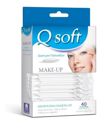 Imagen 2 de 2 de Hisopos Para Cosmetica Maquillaje Manicura - Q-soft