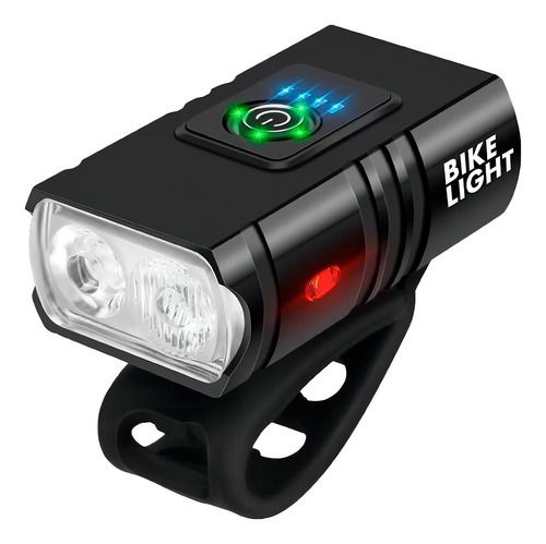Farol Bike 3 Led T6 Recarregável Usb 6000 Lumens