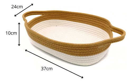 Set Cesto Organizador X3 Oval Multiuso Decorativo Rio Shop