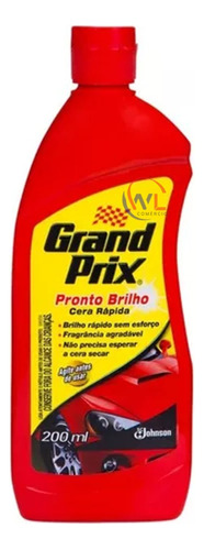 Cera Grand Prix Pronto Brilho Cera Rápida 200ml Scjohnson