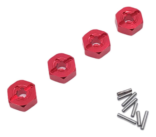 2 Adaptador De Conversión De Eje Hexagonal De Rueda De Rojo