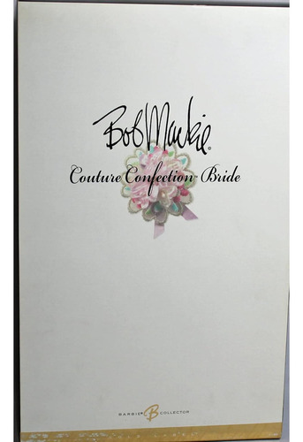 Muñeca Barbie Mattel Bob Mackie Couture Novia 40x25x11cm