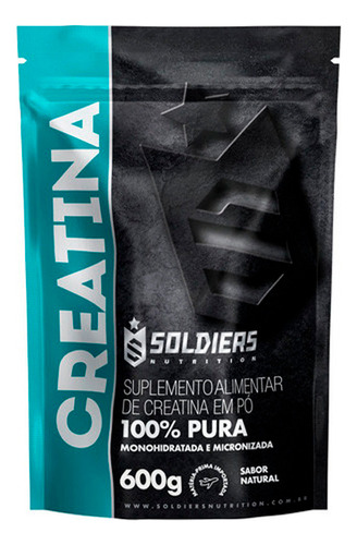 Creatina Monohidratada 600g - 100% Pura - Soldiers Nutrition
