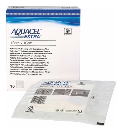 Apósito Aquacel Extra 10x10 X Unidad Parche Convatec 420672