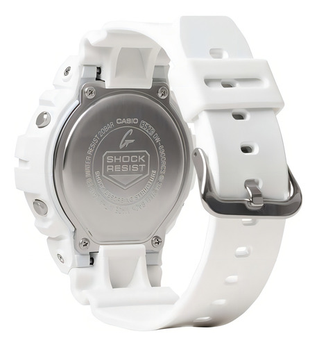 Reloj Casio Moda Modelo: Dw-6900rcs-7cr Correa Blanco