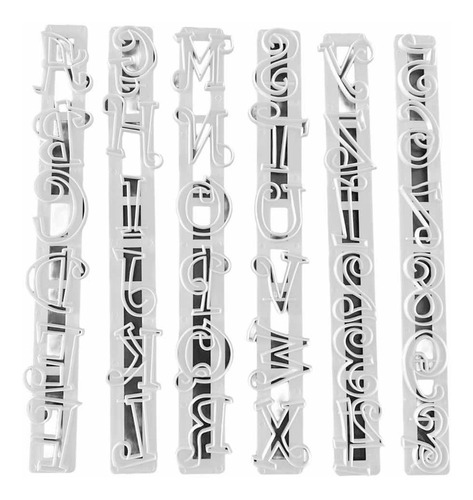 Reglas Cortante D Letras Números Funky Repostería Fondat X36