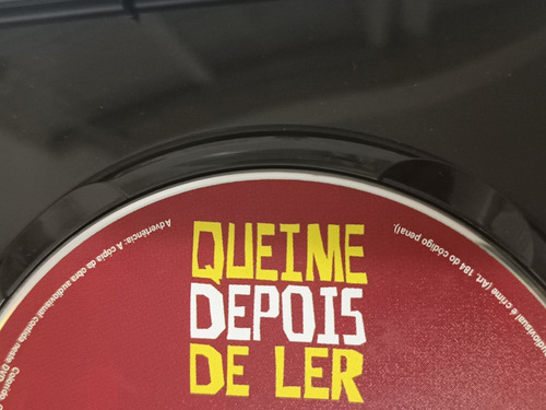 Dvd Original Dublado Queime Depois De Ler Brad Pitt (Usado)