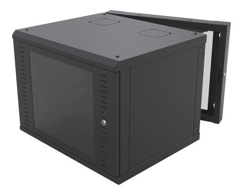 Gabinete Abatible Puerta Trasera Montaje Pared Rack 19in 12u