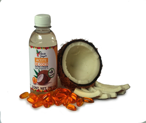 Aceite De Coco Extra V. Con  Vit E  Bot Pet De 250ml